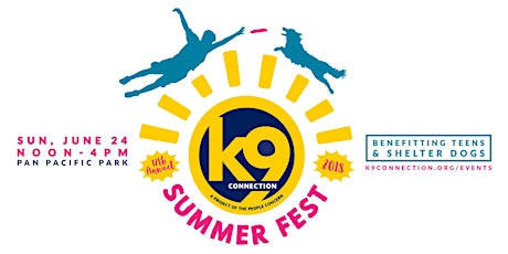 k9 Summer Fest 2018 | TICKETS: This site will re-open for ticket sales on event day, Sunday, June 24, from 9 am - Noon. primary image