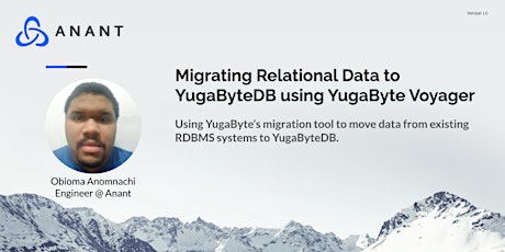 ACL #128: Migrating Relational Data to YugaByteDB using Yugabyte Voyager