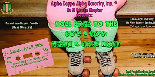 Roll Back To  The 80’s & 90’s Skate & Game Night