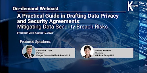 Hauptbild für Recorded Webcast: Drafting Data Privacy and Security Agreements