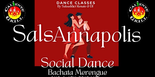 Imagem principal do evento Salsa, Bachata & Merengue at Caliente Grill - Class & Social Dance