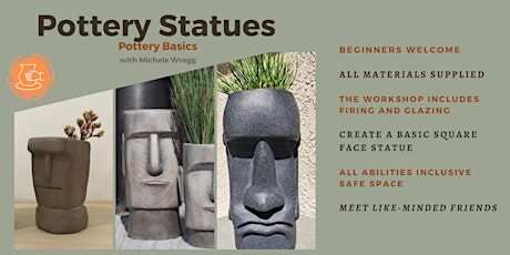 Pottery Basics - SQUARE FACE Statues primary image