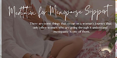 Calm Your Hot Mess, online Meditation Course for Menopause Support primary image