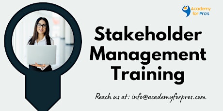 Stakeholder Management 1 Day Training in Morristown, NJ