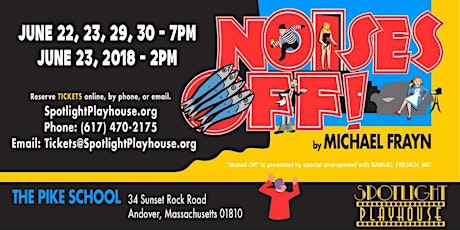 Noises Off! with Spotlight Playhouse primary image