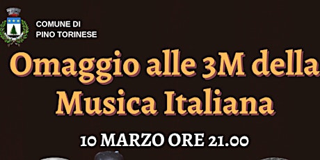 Imagen principal de Omaggio alle 3M della Musica Italiana