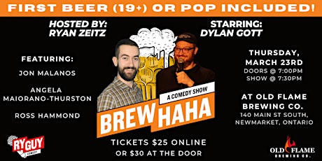 Brew HAHA Comedy Night - Starring Headliner: Dylan Gott primary image