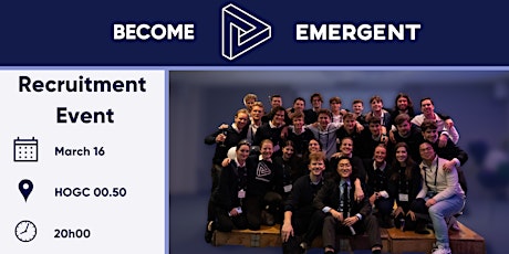Primaire afbeelding van Emergent Recruiting Event