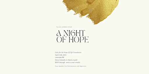 A Night Of Hope
