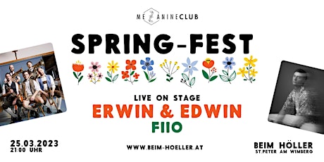 Mezzanine Club Spring Fest mit Erwin & Edwin und Fiio primary image