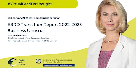 Imagen principal de Food for Thought Online Event featuring Prof. Beata Javorcik, EBRD