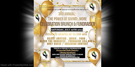 3rd Annual: THE POWER OF GIVING... MORE! CELEBRATION BRUNCH & FUNDRAISER