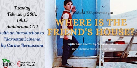 Film screening "Where's the friend's house?"