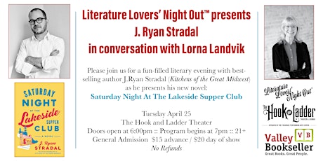 J. Ryan Stradal in conversation with Lorna Landvik