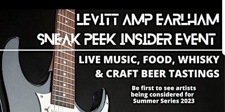 Levitt Amp Earlham Sneak Peek Insider Event primary image