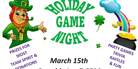Holiday Game Night- ST Patrick's primary image