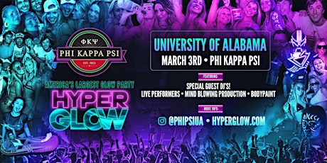 HYPERGLOW x Phi Kappa Psi - Alabama "America's Largest Glow Party"