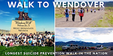 100 MILE WALK TO WENDOVER - LONGEST SUICIDE PREVENTION WALK IN THE NATION primary image