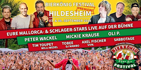 Hauptbild für Bierkönig Festival - Hildesheim 2018 - Stehplatztickets