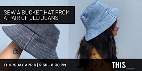 Sew a Bucket Hat From an Old Pair of Jeans primary image