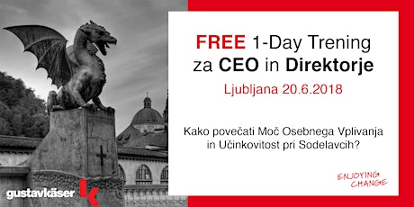 FREE 1-Day Trening - CEO in Direktorji - gustavkäser® 20.6.18 primary image