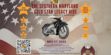 2nd Annual Southern Maryland Gold  Star Legacy Ride