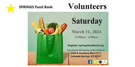 SPRINGS Food Bank - Volunteers