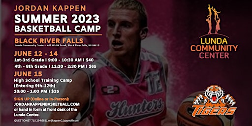 Jordan Kappen BRF Summer Basketball Camp 2023: 1st - 3rd Grade