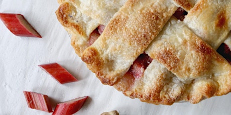 Rhubarb Ginger Pie with  a Buttermilk Shortcrust Pastry