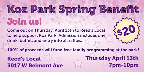 Koz Park Spring Benefit at Reed's Local