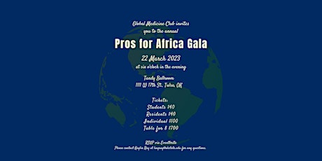 Pros for Africa  Gala
