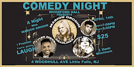 Comedy Night at Woodford Hall, Little Falls, NJ