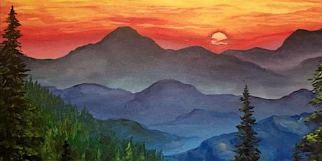 Beautiful Blue Ridge Sunrise - Paint and Sip by Classpop!™