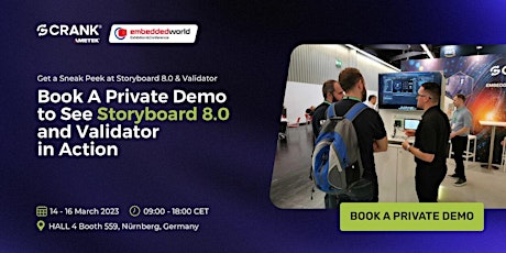 Book a Private Demo with Crank AMETEK at Embedded World 2023 | Booth 4-559