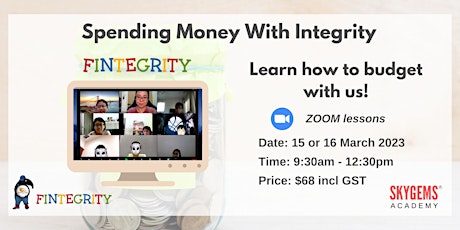 March Holiday Workshop: Spending With Integrity 15 Mar 2023 [ZOOM session]