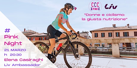 "Pink Night: Donne e Ciclismo la giusta nutrizione"