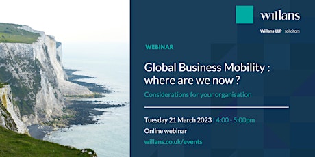 Global mobility - where are we now for UK employers? (webinar) primary image