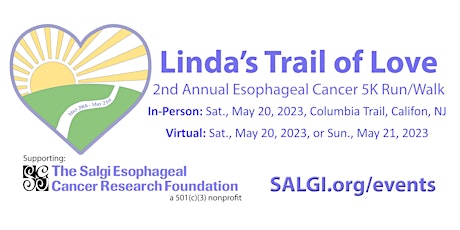 Linda’s Trail of Love, 2nd Annual Esophageal Cancer 5K Run/Walk primary image
