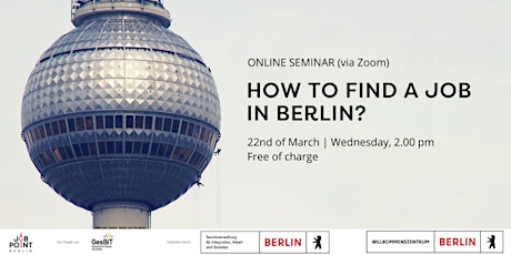 Online Seminar (live): How to find a job in Berlin?