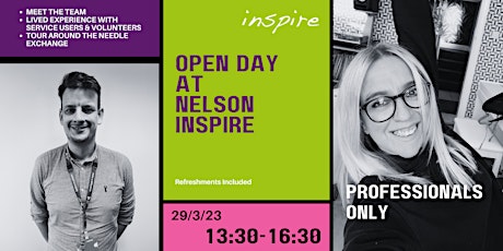 Open day at Nelson Inspire for Professionals only primary image