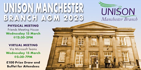 UNISON Manchester Annual General Meeting 2023 primary image