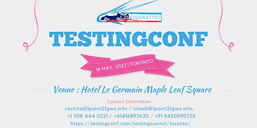 TestingConf - Toronto on 18 May 2023