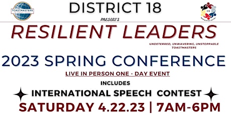 4/22/23 District 18 - Spring Conference