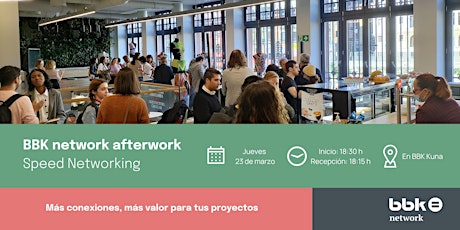 BBK network afterwork: Speed networking, con Jesús Pérez Serna