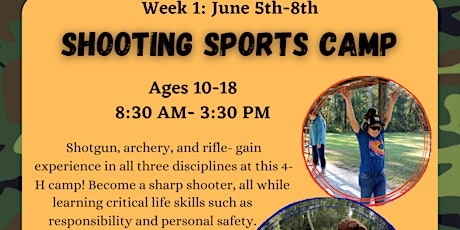 Primaire afbeelding van Levy County 4-H Day Camp Week 1: Shooting Sports
