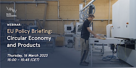 EU Policy Briefing: Circular Economy and Products primary image