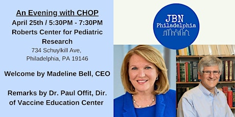 An Evening with CHOP: Madeline Bell & Dr. Paul Offit