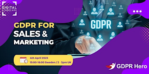 GDPR For Marketing & Sales