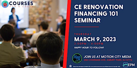 CE Renovation Financing 101 Seminar primary image