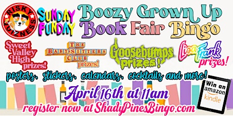 Sunday Funday - Boozy Grown Up Book Fair Bingo!